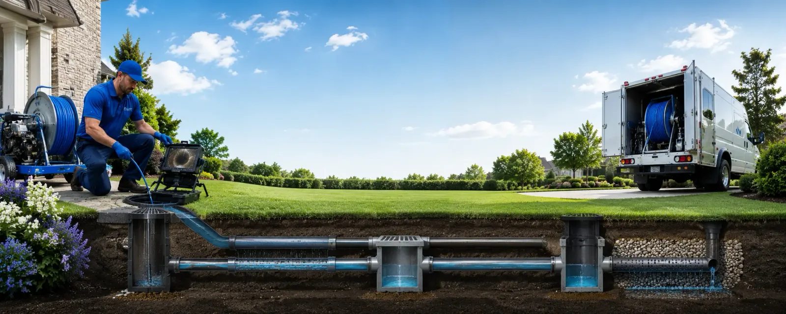 Outdoor drain cleaning information for Doucette, TX